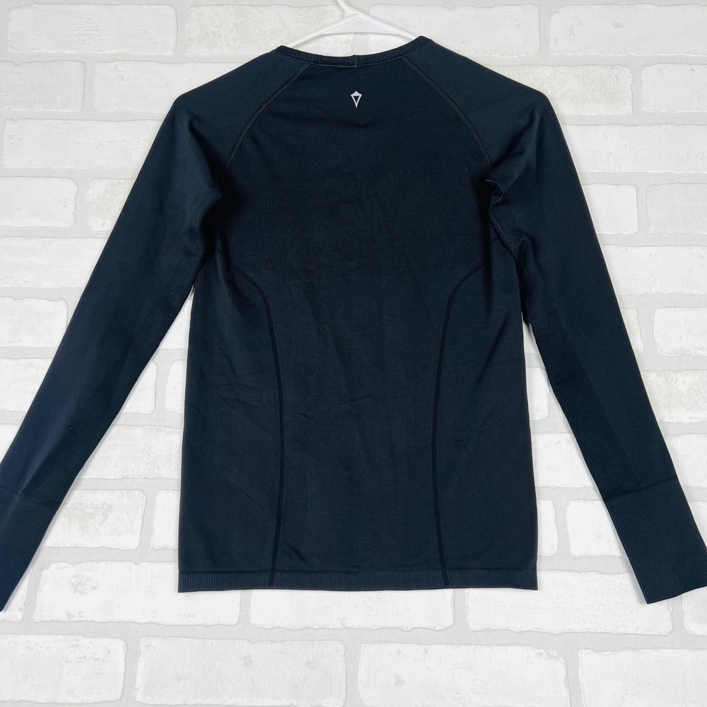 Ivivva Lululemon Swiftly Tech Long Sleeve Shirt Black Thumbholes Youth 12 - Picture 8 of 12